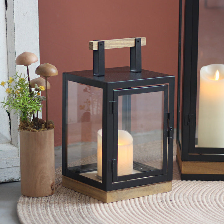 Decorative Lantern with Wooden Handle Kalsten