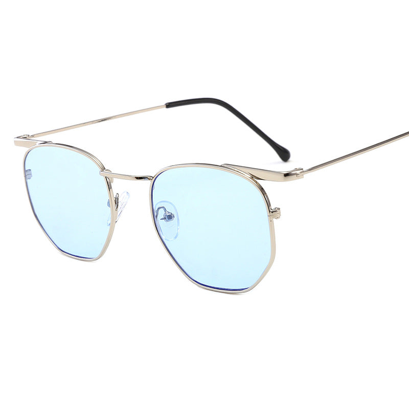 Women's fashionable geometric sunglasses with elegant metal frame Kalsten