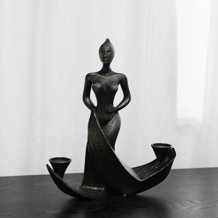 Artistic Candle Holder Sculpture