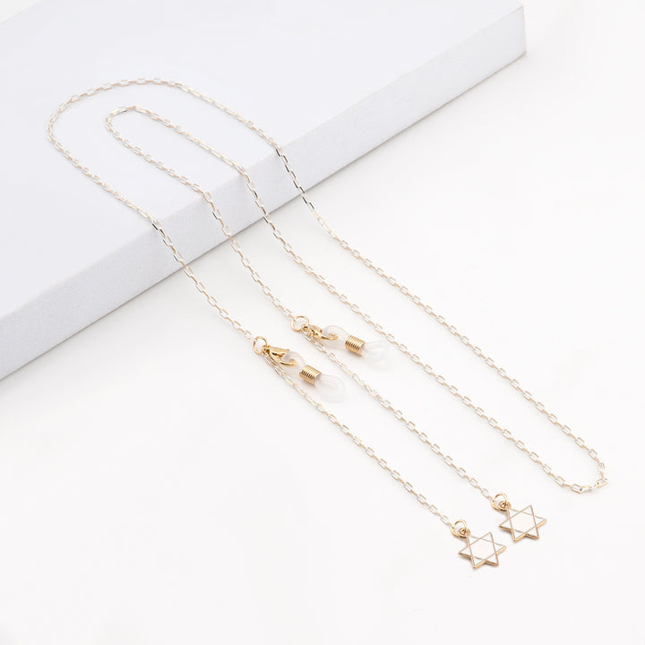 Elegant Geometric Eyewear Chain Kalsten