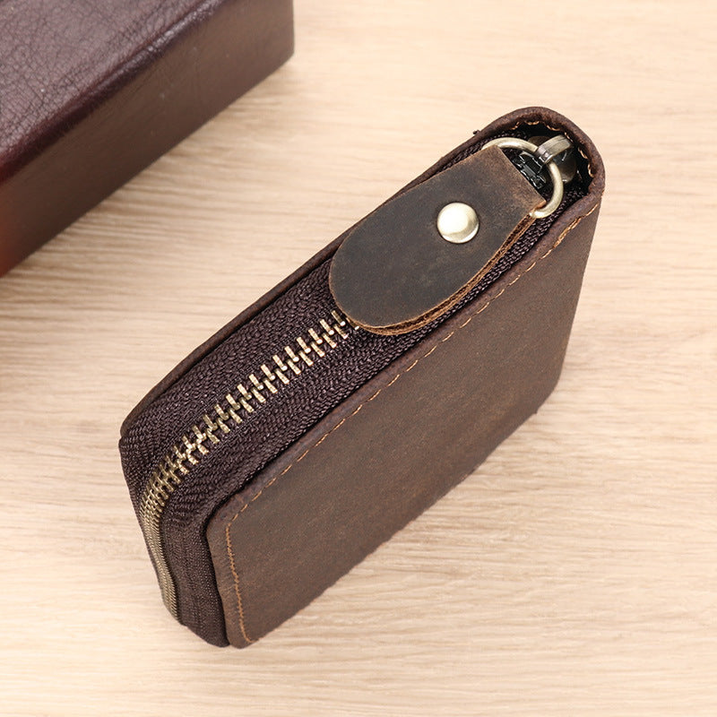 Leather Zippered Card Wallet kalsten