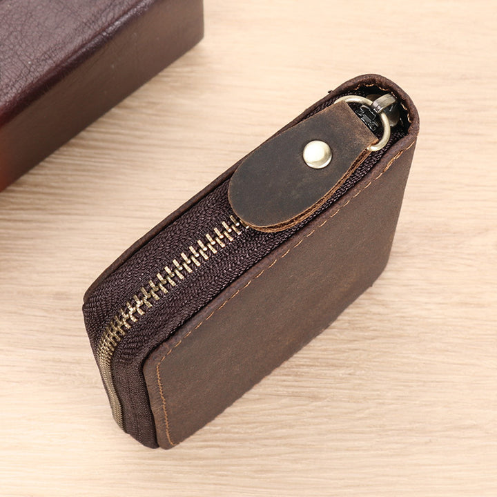 Leather Zippered Card Wallet kalsten