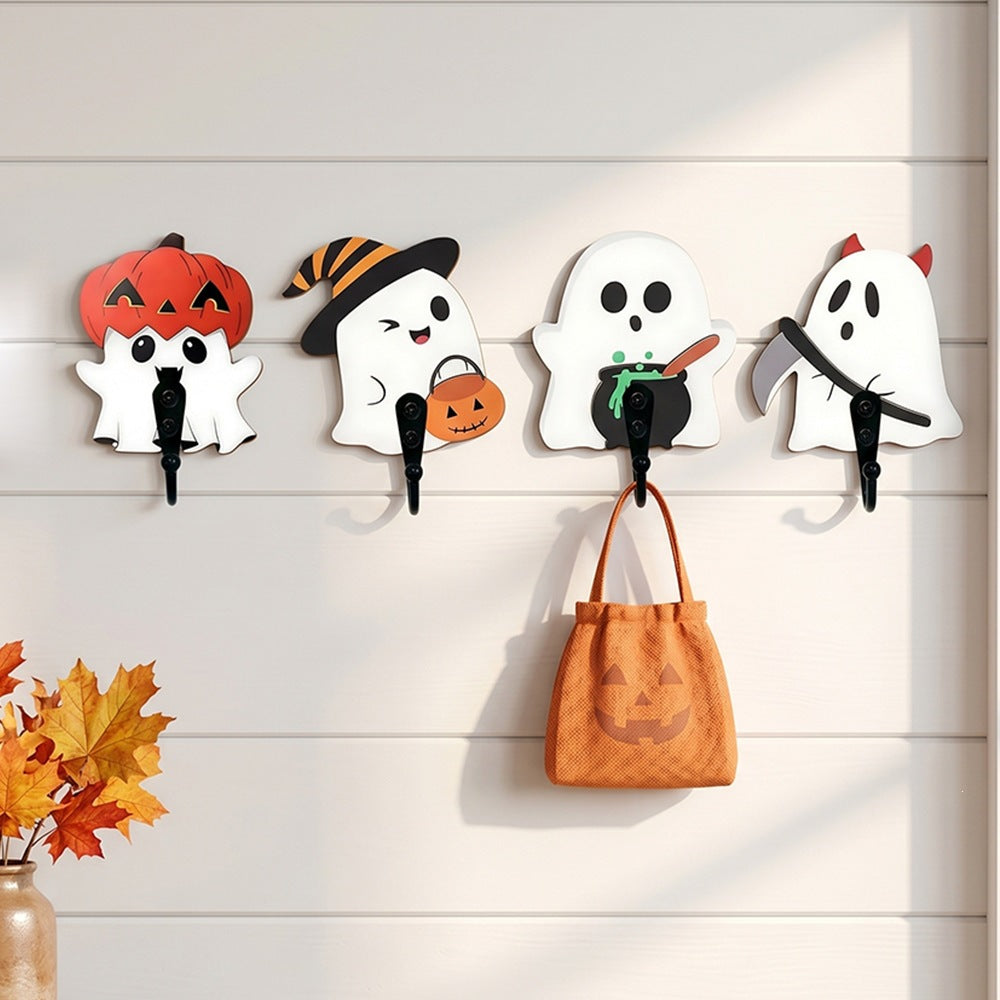 Creepy decorative figure with ghost and scythe Kalsten