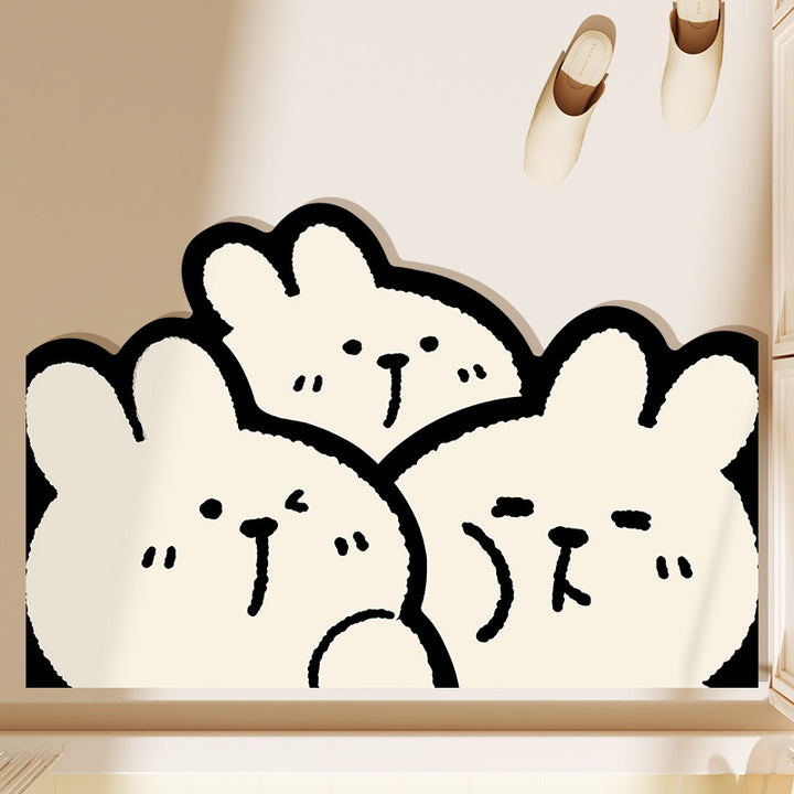 Cute Cartoon Bunny Decorative Doormat Kalsten