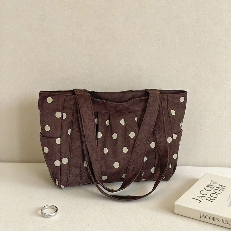 Casual Multi-Pocket Tote Bag