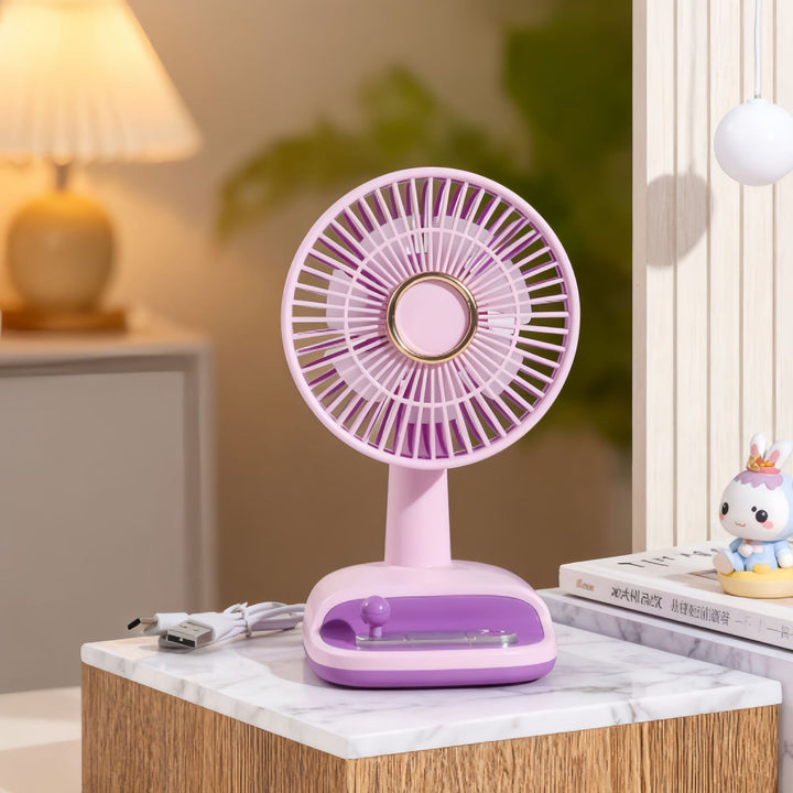 Ladies table fan with flexible tilt angle Kalsten