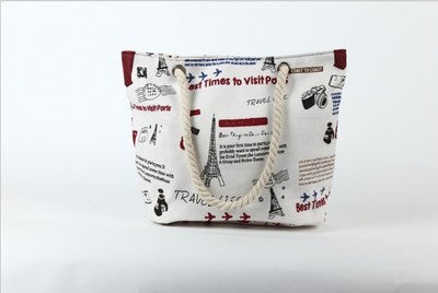 Beach bag with maritime shell motif Kalsten