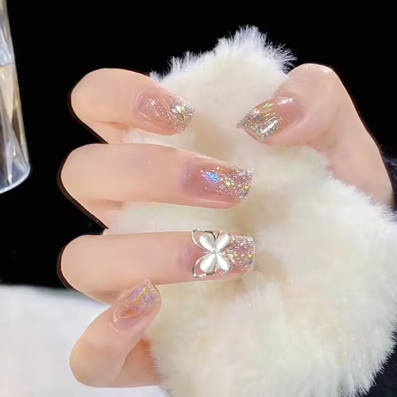 Decorative Floral Press-On Nail Art Set Kalsten