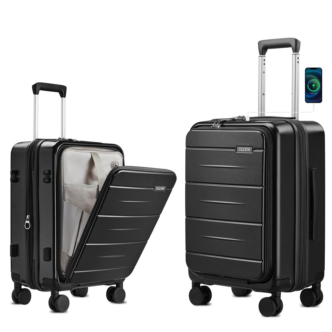 Unisex Multi-Functional Hard Shell Trolley Suitcase Kalsten