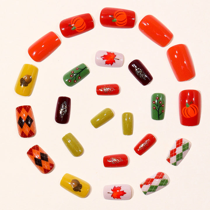 Autumn-Themed 3D Nail Art Set Kalsten