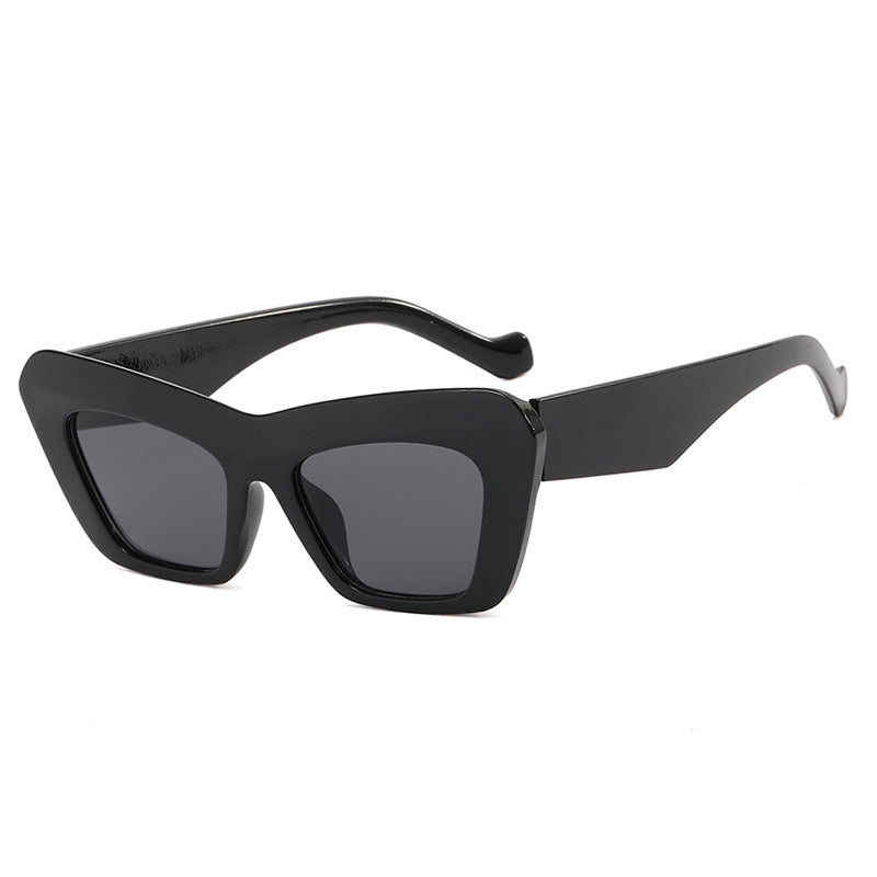 Bold Geometric Cat-Eye Sunglasses
