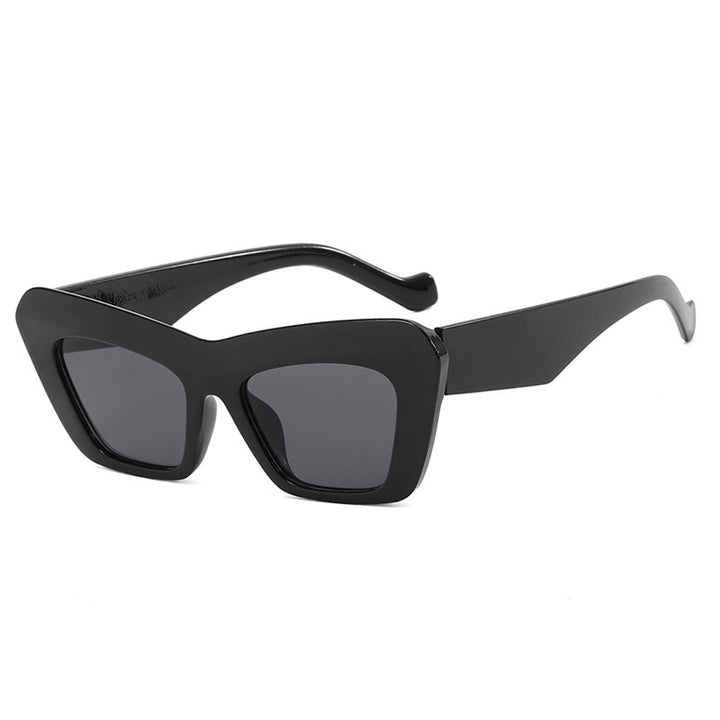 Bold Geometric Cat-Eye Sunglasses