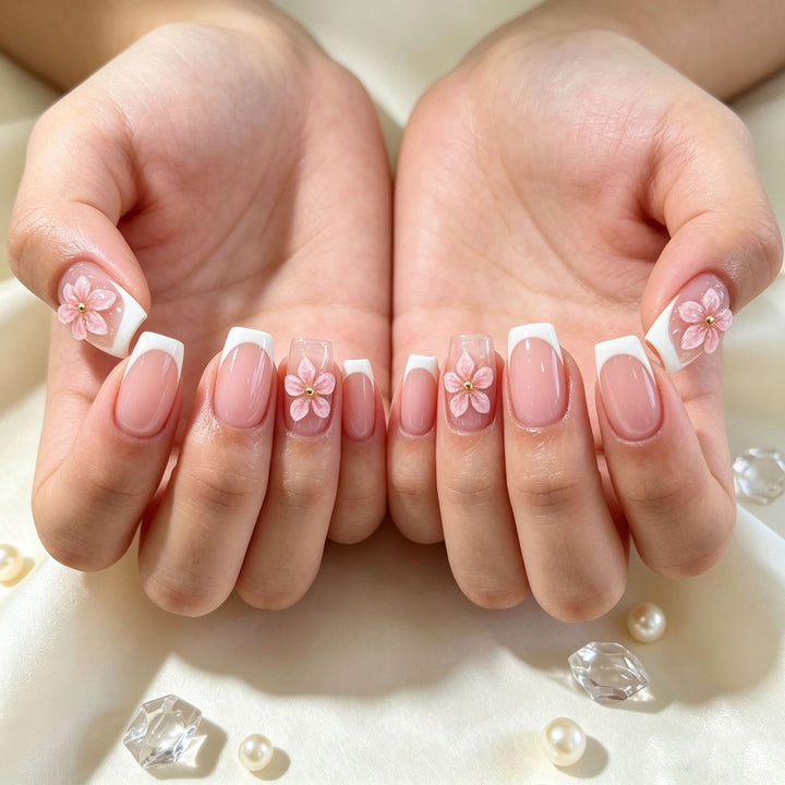 Floral Design Press-On Nail Tips Kalsten