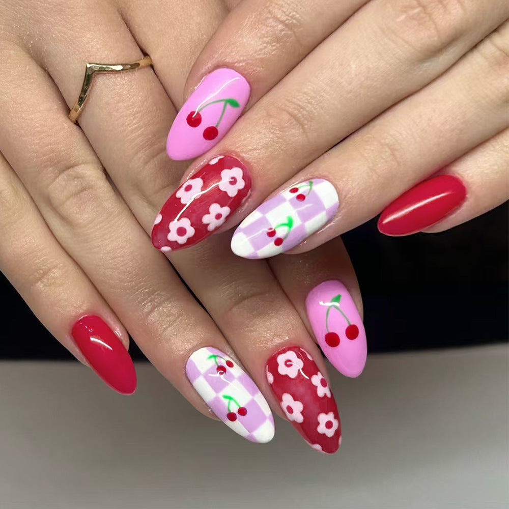 Artistic Cherry Blossom Nail Art Design Kalsten