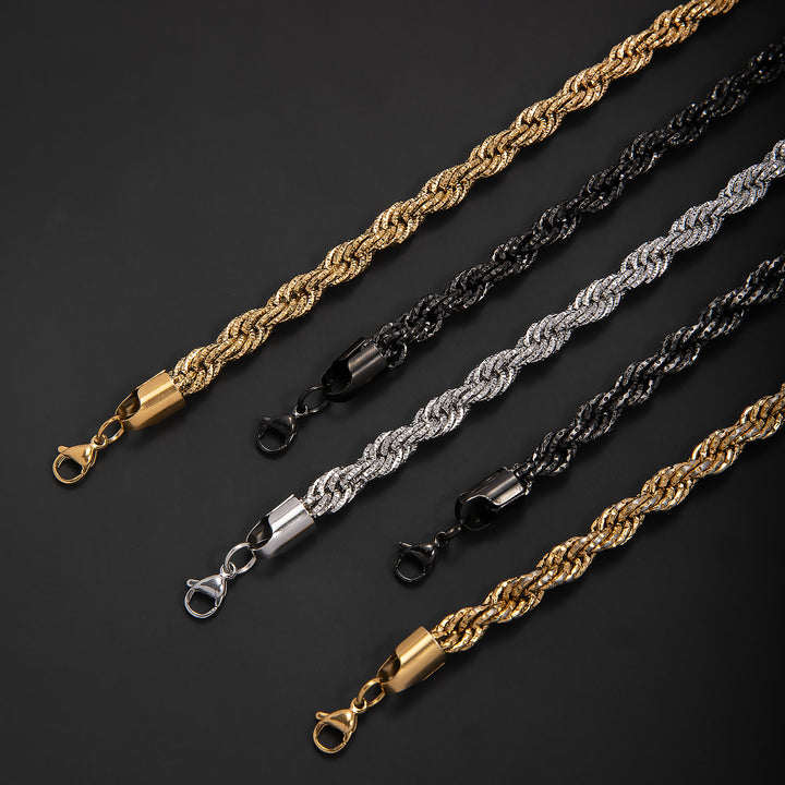Braided Gold Statement Bracelet Kalsten