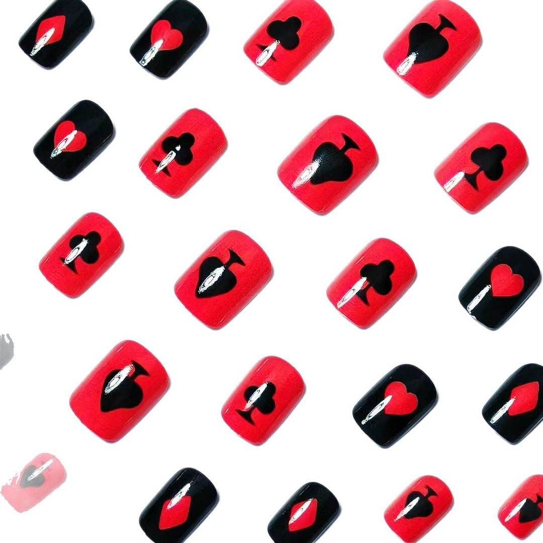 Creative Playing Card Nail Design Set Kalsten