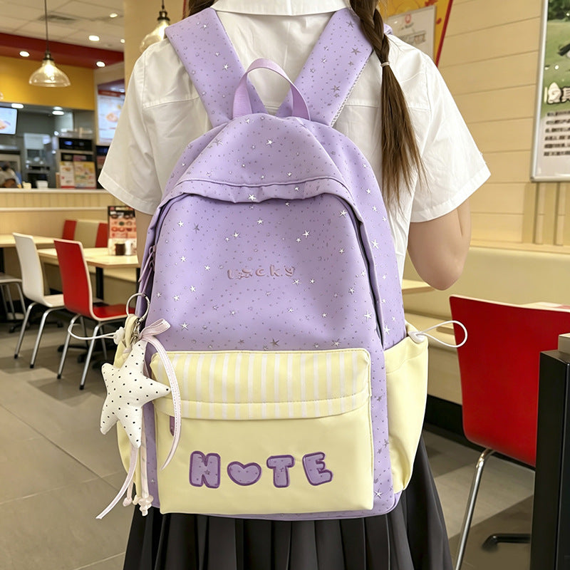 Star Print School Backpack Kalsten