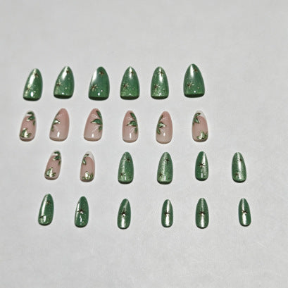 Botanical Floral Press-On Nail Tips Kalsten