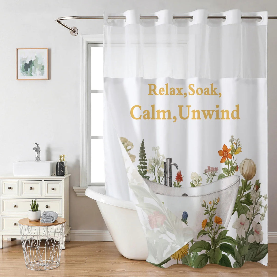 Artistic Floral Shower Curtain Kalsten