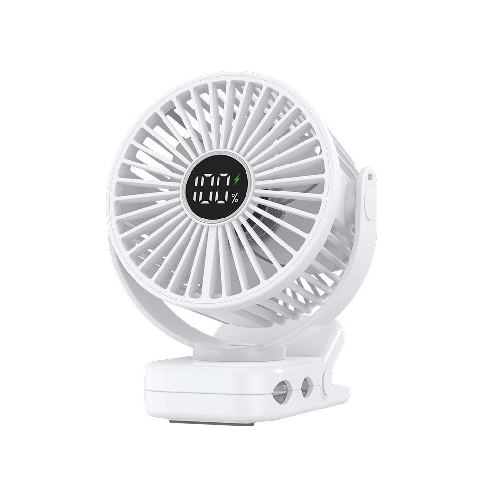 Unisex Rechargeable Clip-On Cooling Fan Kalsten