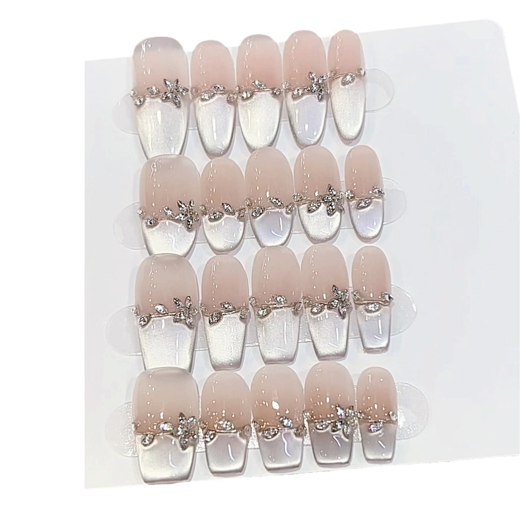 Deluxe Floral-Designed Press-On Nail Set Kalsten