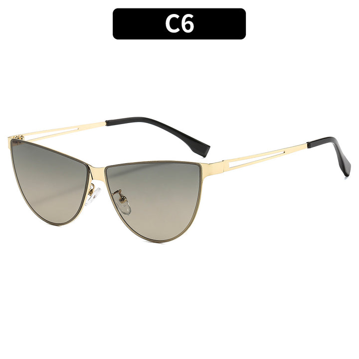 Sleek Futuristic Cat-Eye Sunglasses