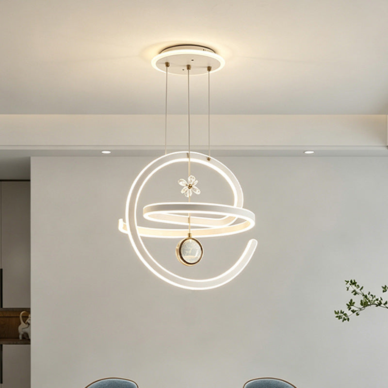 Modern Spiral LED Pendant Light