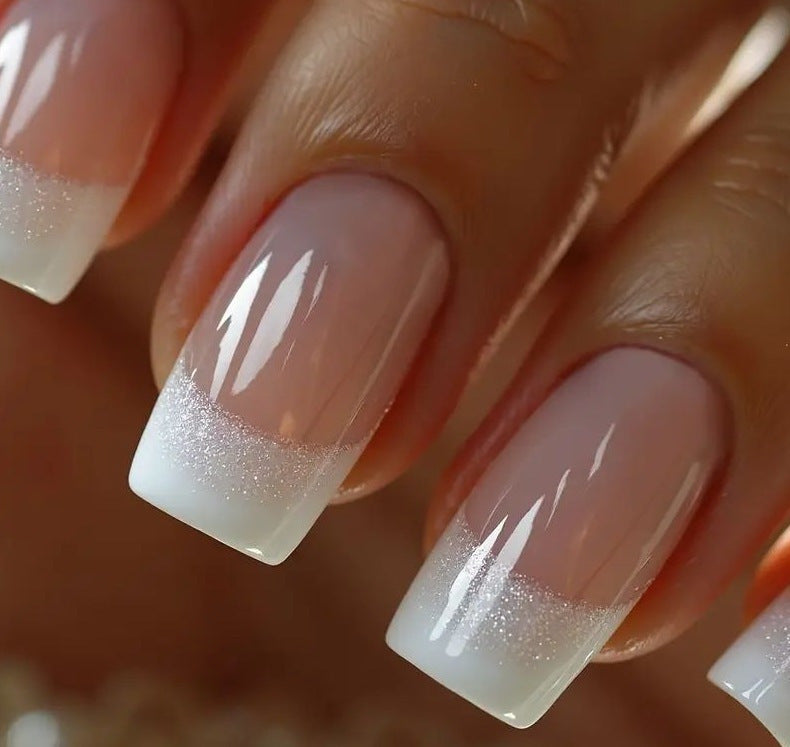 Classic French Tip Nail Enhancements Kalsten