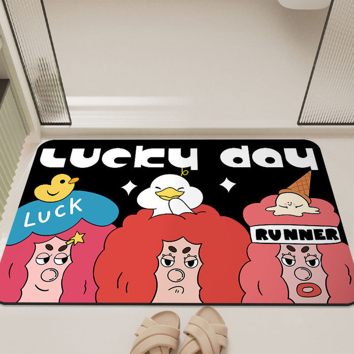 Cartoon-Inspired Bathroom Mat Kalsten