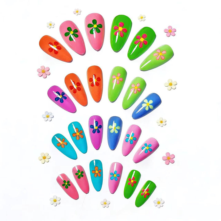 Decorative 3D Floral Nail Art Kalsten
