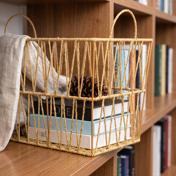 Handcrafted Rope Woven Storage Basket Kalsten