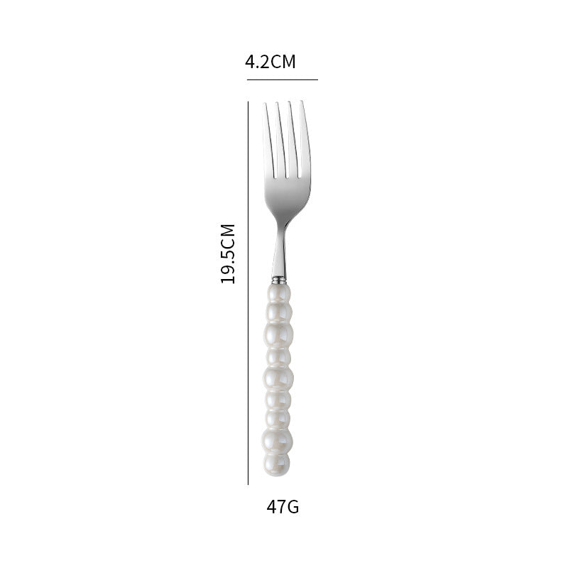 Elegant finger food fork with non-slip handle Kalsten