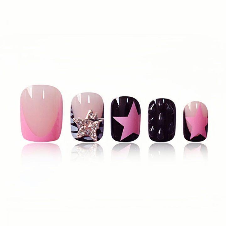 Artistic Star-Embellished Nail Art Extensions Kalsten