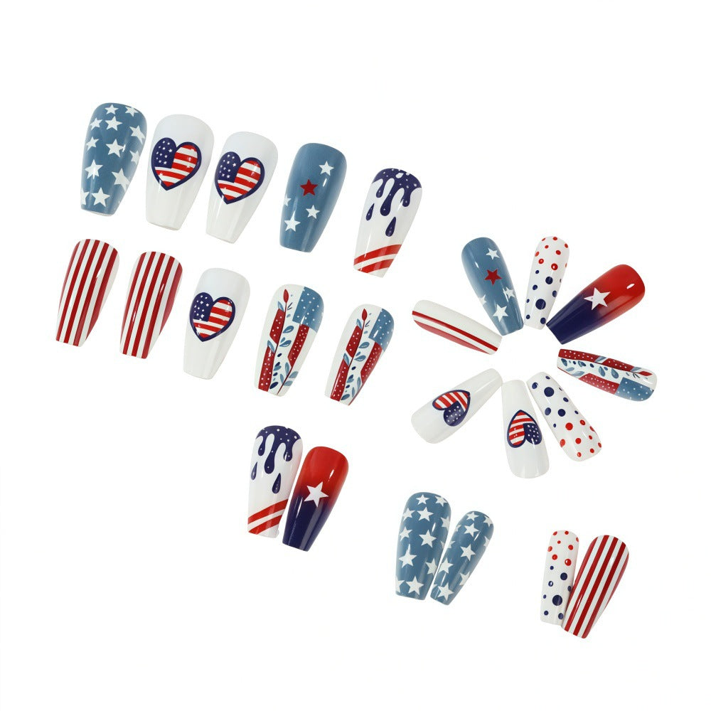 Creative and patriotic art nails Kalsten