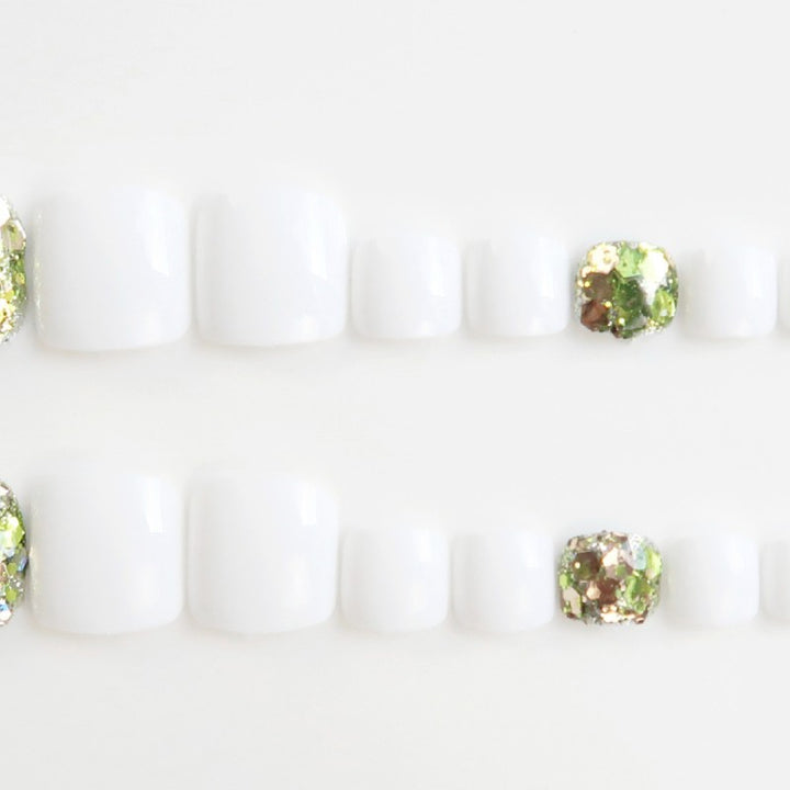 Elegant Press-On Toenail Art Set