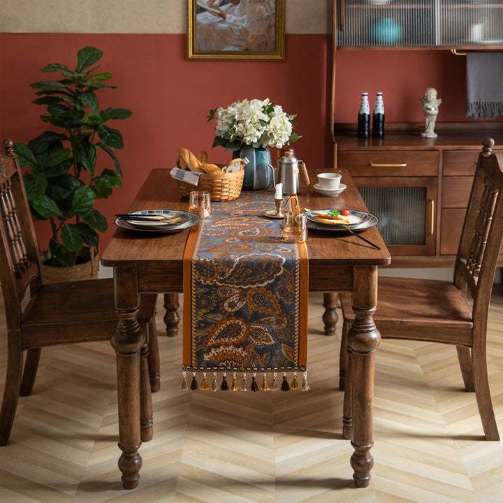 Ornate Paisley Table Runner