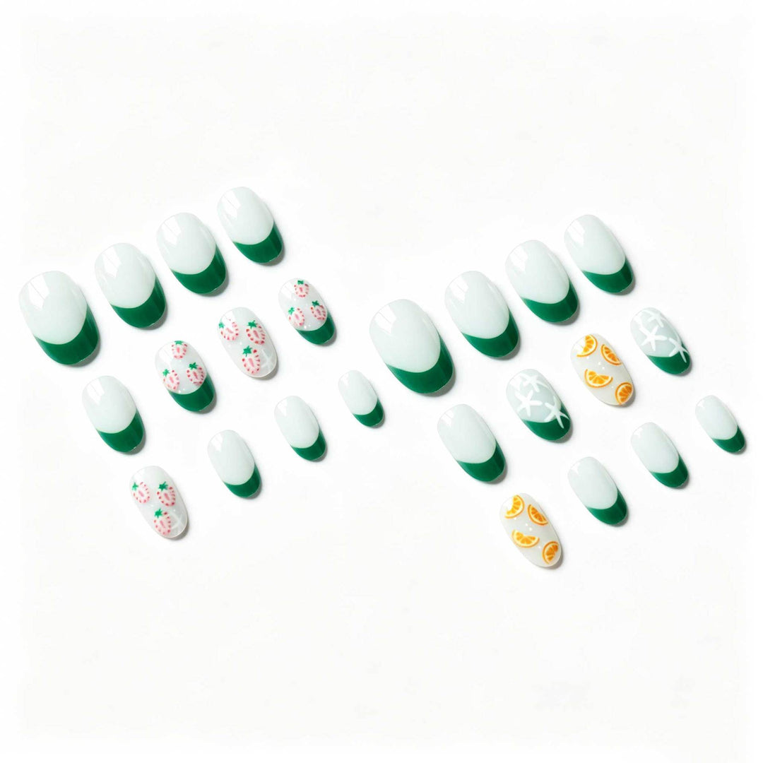 Fruity Themed Nail Art Design