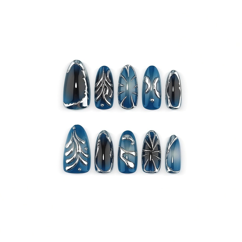 Artificial nails in the elegant leaf design Kalsten
