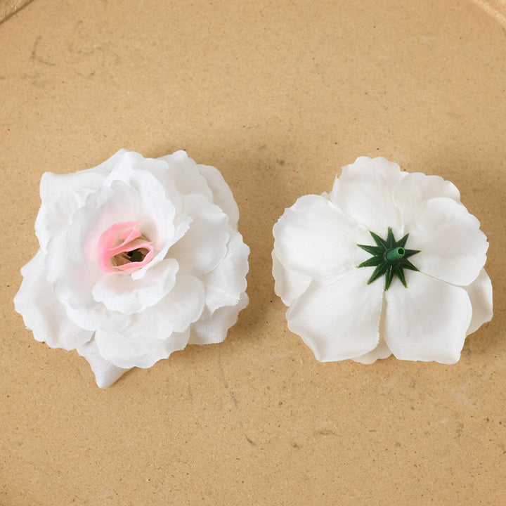 Elegant Fabric Flower Hair Clips