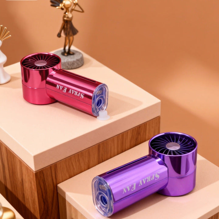 Women's Portable Spray Fan with USB Charging Function Kalsten