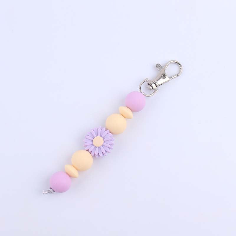 Decorative Silicone Beaded Keychain Holder Kalsten