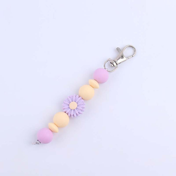 Decorative Silicone Beaded Keychain Holder Kalsten
