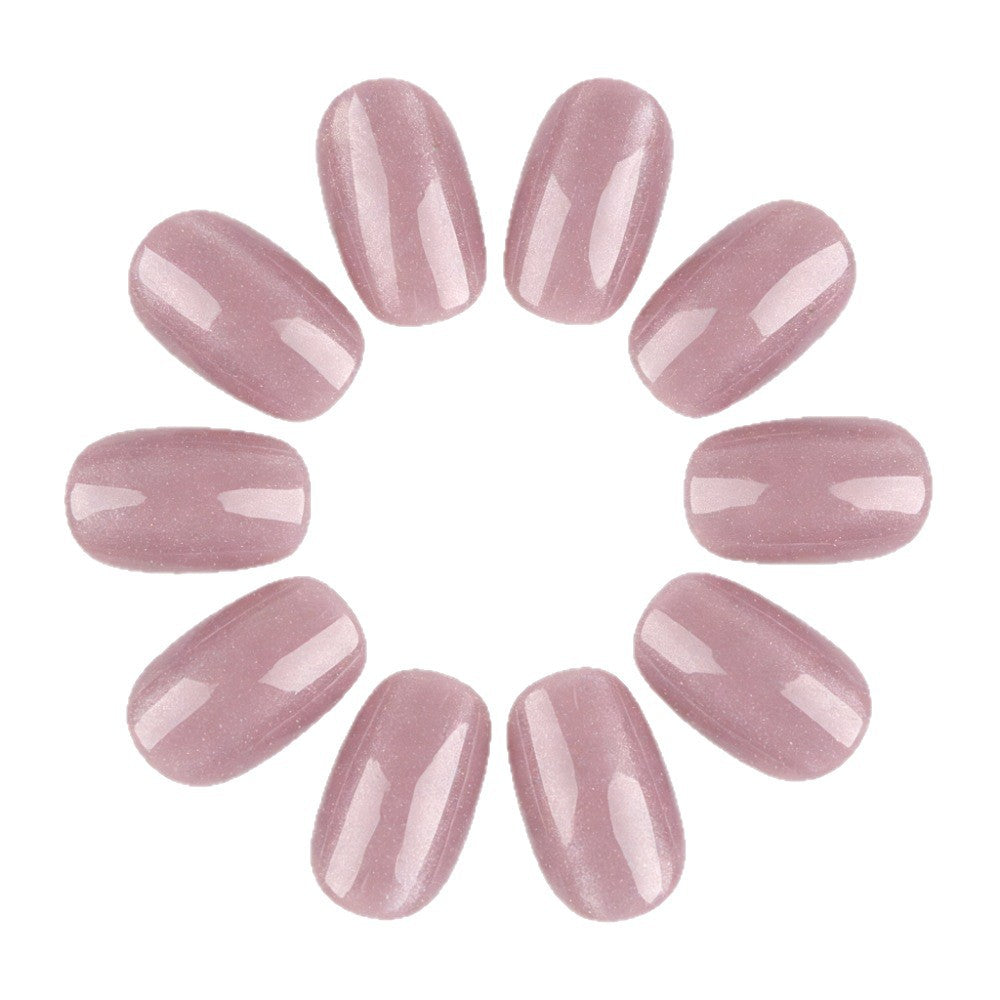 Elegant Press-On Nail Set with Glitter Finish Kalsten