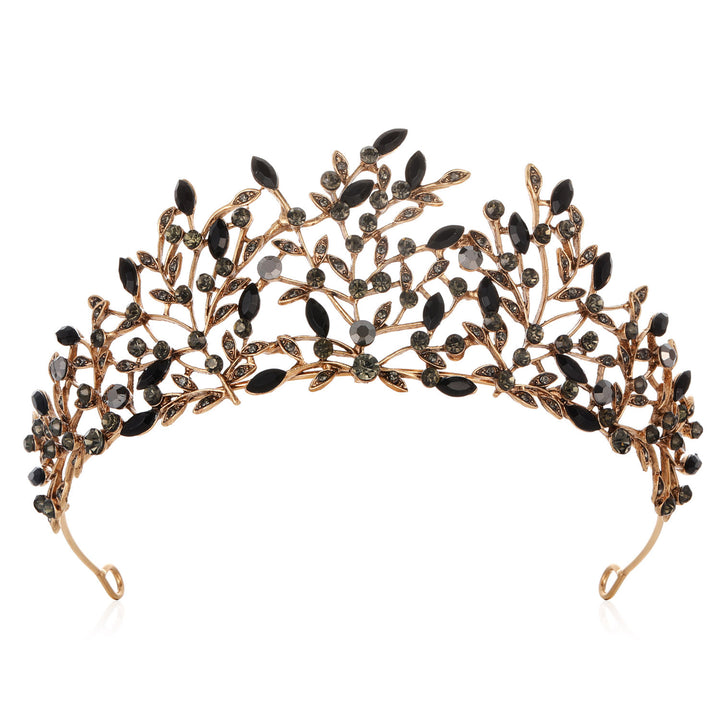 Ladies Elegant Headband with Floral Decorations and Rhinestones Kalsten