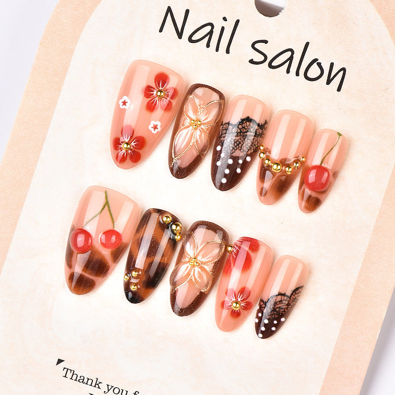 Artistic Decorative Press-On Nail Set