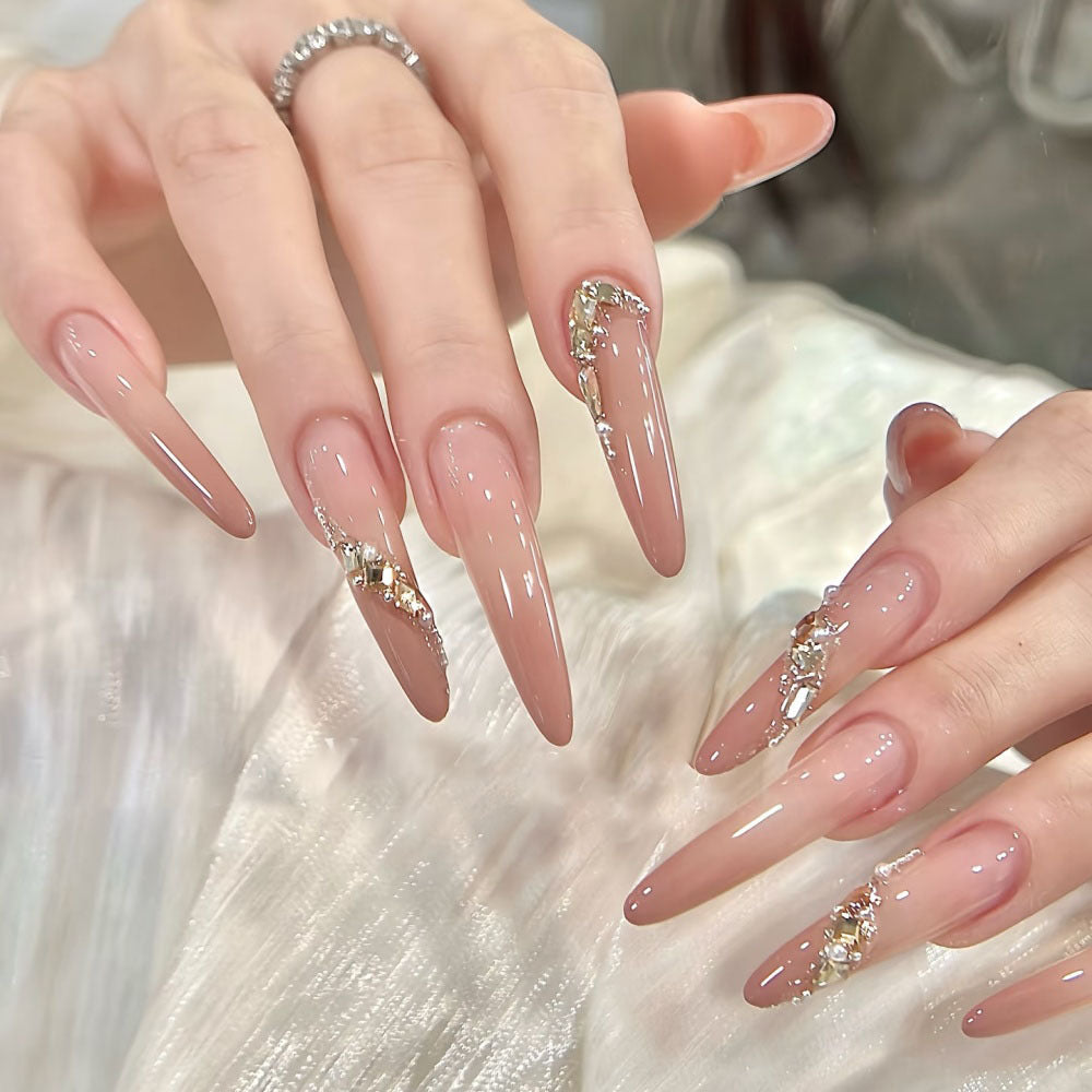 Crystal Embellished Press-On Nails Kalsten
