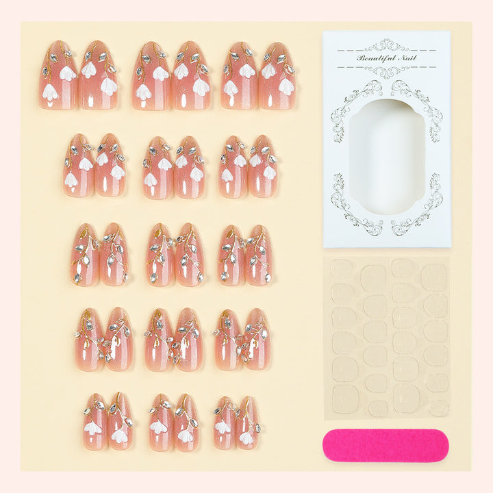 Premium Floral Press-On Nail Art Set Kalsten