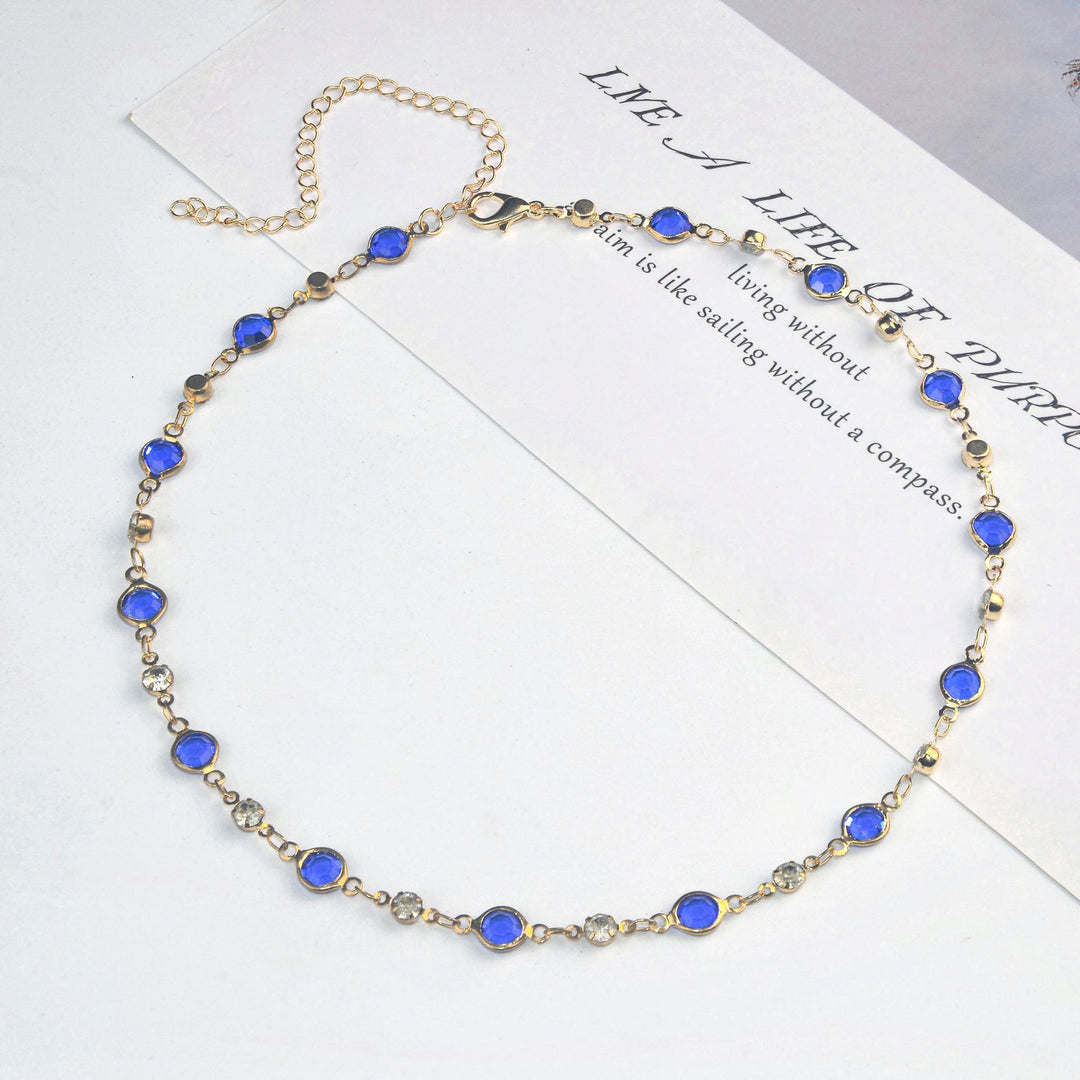 Elegant Stone Rhinestone Necklace Kalsten