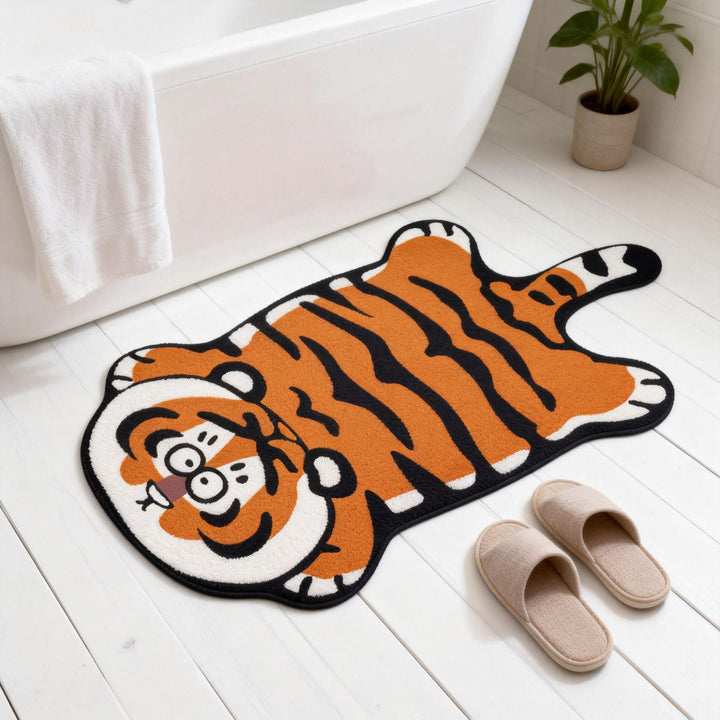 Cartoon Tiger Bath Mat