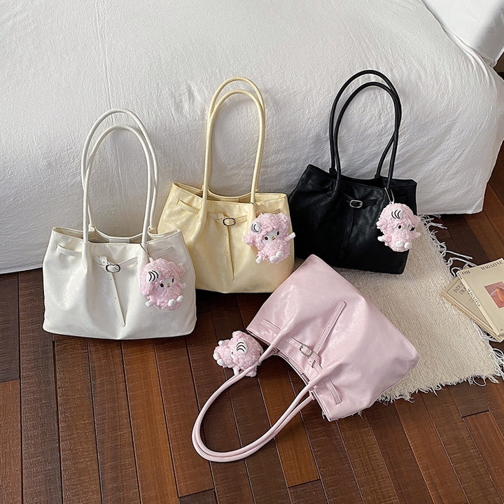 Casual Faux Leather Tote Bag